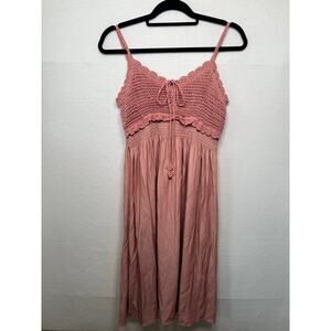 Elsie & Zoey Crochet Top Sundress, Size Small